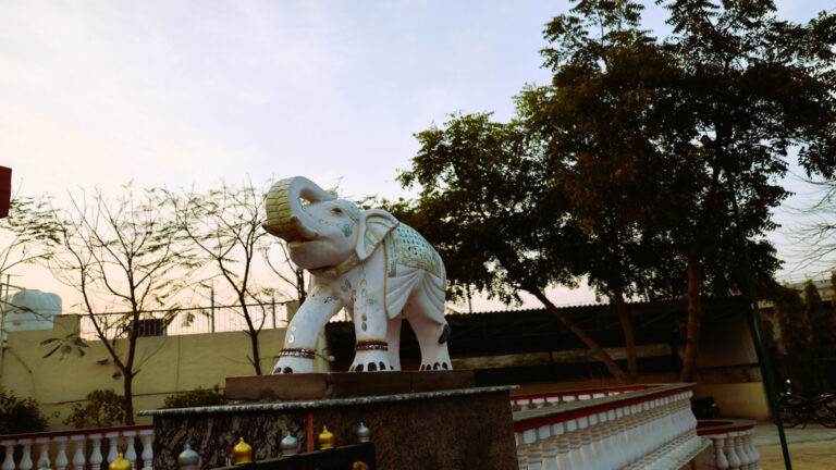 Elephant at Temple at Shreejee The Farm